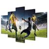 murando Gel-Textured Canvas Wall Art, 100 x 50 cm, 5-Piece, Modern view 1