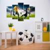 murando Gel-Textured Canvas Wall Art, 100 x 50 cm, 5-Piece, Modern view 2