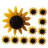 NUOBESTY 80-Piece Sunflower Push Pins, Colorful Resin Thumbtacks for Office and Home view 1