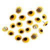 NUOBESTY 80-Piece Sunflower Push Pins, Colorful Resin Thumbtacks for Office and Home view 4