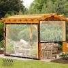 Clear Waterproof PE Tarp with Grommets, 6 x 1 m view 1
