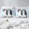 3D Penguin Fitted Sheet 120 x 200 cm with Pillowcase, 30 cm Deep Pocket view 2