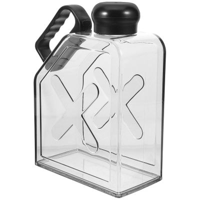 Yardwe Flat Plastic Water Bottle with Carrying Handle