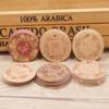 Round White/Kraft Paper Gift Hang Tags, 100 Pieces view 3