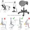 Mingone Ergonomic Saddle Stools, 360° Swivel, 2-Pack, Gray view 2
