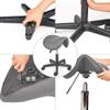 Mingone Ergonomic Saddle Stools, 360° Swivel, 2-Pack, Gray view 4