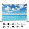 Bovlleetd Coastal Backdrop, 3 x 2 m, Blue Sky, White Clouds, Beach view 3