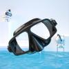ISCBAFYX Professional Anti-Fog Freediving Mask and Dry Snorkel Set for Adults, Black view 2
