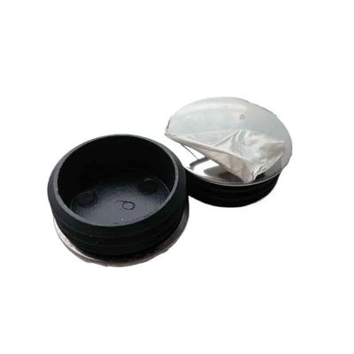 FASOLI Steel End Caps for Plastic Tubes, Pipe Inserts, Plugs, Non-Slip Furniture Leg Levelers, 8-Pack (22 mm)