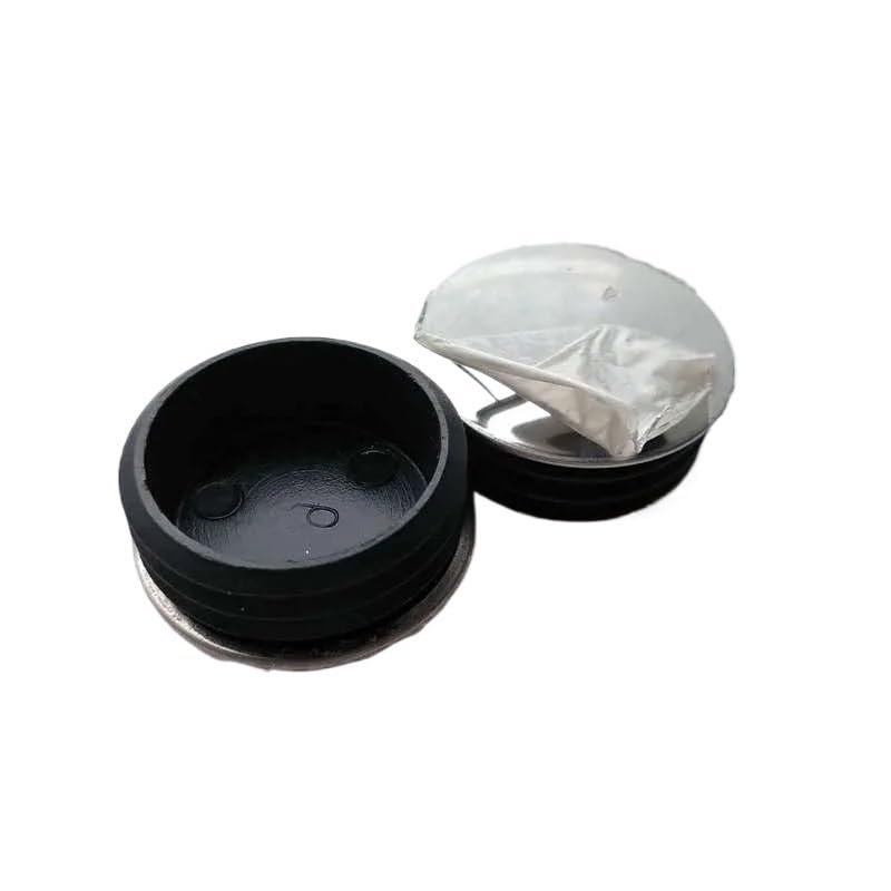 FASOLI Steel End Caps for Plastic Tubes, Pipe Inserts, Plugs, Non-Slip Furniture Leg Levelers, 8-Pack (22 mm)
