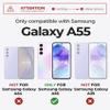 Dexnor Case Compatible with Samsung Galaxy A55 5G, with Sliding Camera Cover, Screen Protector and Kickstand, Rugged Full-Body Shockproof Case, Black view 2