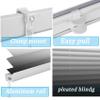 YANHONG No-Drill Pleated Blind, Klemmfix, 60 x 120 cm, Black view 4