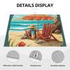 Dish Drying Mat, Absorbent Microfiber, Non-Slip, 45.7 x 61 cm, Beach Life Summer view 3