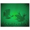 Frog Pattern Plush Rug, 140 x 200 cm, Green view 2