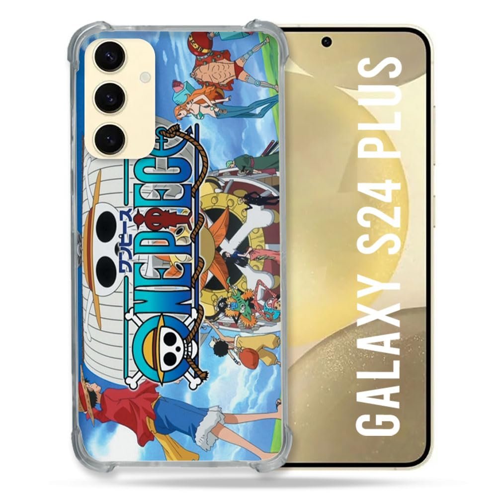 Cokitec Reinforced Protective Case for Samsung Galaxy S24 Plus, Manga, One Piece Sunny