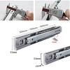 53 mm Wide Kitchen Cabinet Drawer Slides with Soft-Close, 90 kg Capacity, 3-Section Full Extension, Detachable, 550 mm (22 in), 1 Pair view 2