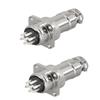 2-Pack DF20 GX20-2 to 15-Pin Aviation Connectors, Square, Plug-to-Plug (7-Pin) view 1
