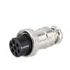 2-Pack DF20 GX20-2 to 15-Pin Aviation Connectors, Square, Plug-to-Plug (7-Pin) view 2