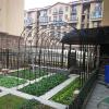 Large Metal Rose Arch Garden Gate with Base, Black, 120 x 220 x 40 cm view 2