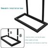 Large Metal Rose Arch Garden Gate with Base, Black, 120 x 220 x 40 cm view 4