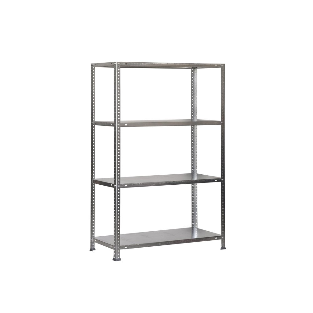 PROREGAL PANDA MID Boltless Shelf | HxWxD 150x90x30 cm | Shelf Load 100 kg | Galvanized | Workshop and Storage Shelf