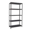 PROREGAL Panda Tall Screw-In Shelving Unit, 200 × 110 × 40 cm, 5 Shelves, 90 kg per Shelf, Anthracite view 1