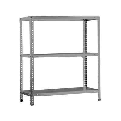 PROREGAL Panda MINI Boltless Shelving Unit | HxWxD 90x100x50 cm | 100 kg per Shelf | Gray