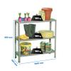 PROREGAL Panda MINI Boltless Shelving Unit | HxWxD 90x100x50 cm | 100 kg per Shelf | Gray view 2
