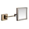 Lighted Makeup Mirror, Wall-Mounted, 20.3 cm, 3x Magnification, 180° Swivel, Extendable, Rose Gold view 2