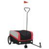 LAPOOH Bicycle Cargo Trailer, Black and Red, 45 kg, Iron - 94069 view 2