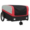LAPOOH Bicycle Cargo Trailer, Black and Red, 45 kg, Iron - 94069 view 4
