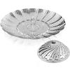Lckiioy Vegetable Steamer Basket, Collapsible and Expandable, Stainless Steel (1 Piece, Silver) view 4