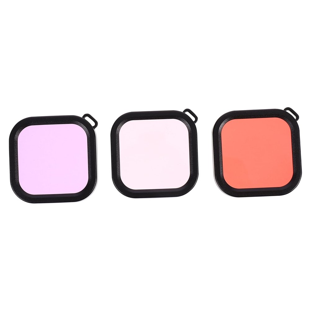Veemoon Plastic Diving Lens Filters, 3-Pack, for Sports Cameras