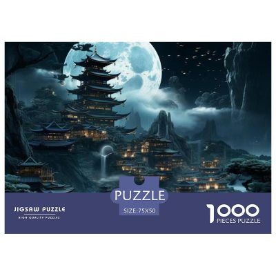 Chinese Architecture 1000-Piece Landscape Puzzle for Adults, 75 x 50 cm