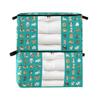 2-Pack Bed Sheet Storage Bags with Lids, Foldable Closet Organizers, Cartoon Dog Design view 1
