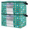 2-Pack Bed Sheet Storage Bags with Lids, Foldable Closet Organizers, Cartoon Dog Design view 2