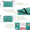 2-Pack Bed Sheet Storage Bags with Lids, Foldable Closet Organizers, Cartoon Dog Design view 4
