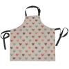 FRODOTGV Retro Heart-Shaped Apron, Beige, One Size view 1