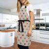 FRODOTGV Retro Heart-Shaped Apron, Beige, One Size view 2