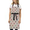 FRODOTGV Retro Heart-Shaped Apron, Beige, One Size view 4