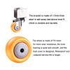 Set of 4 Swivel Casters, U-Shaped Brackets, 50 mm/2 in Nylon Furniture Casters with Brakes, 360° Rotation, 2 Swivel + 2 Braked, 22 mm/0.87 in view 3