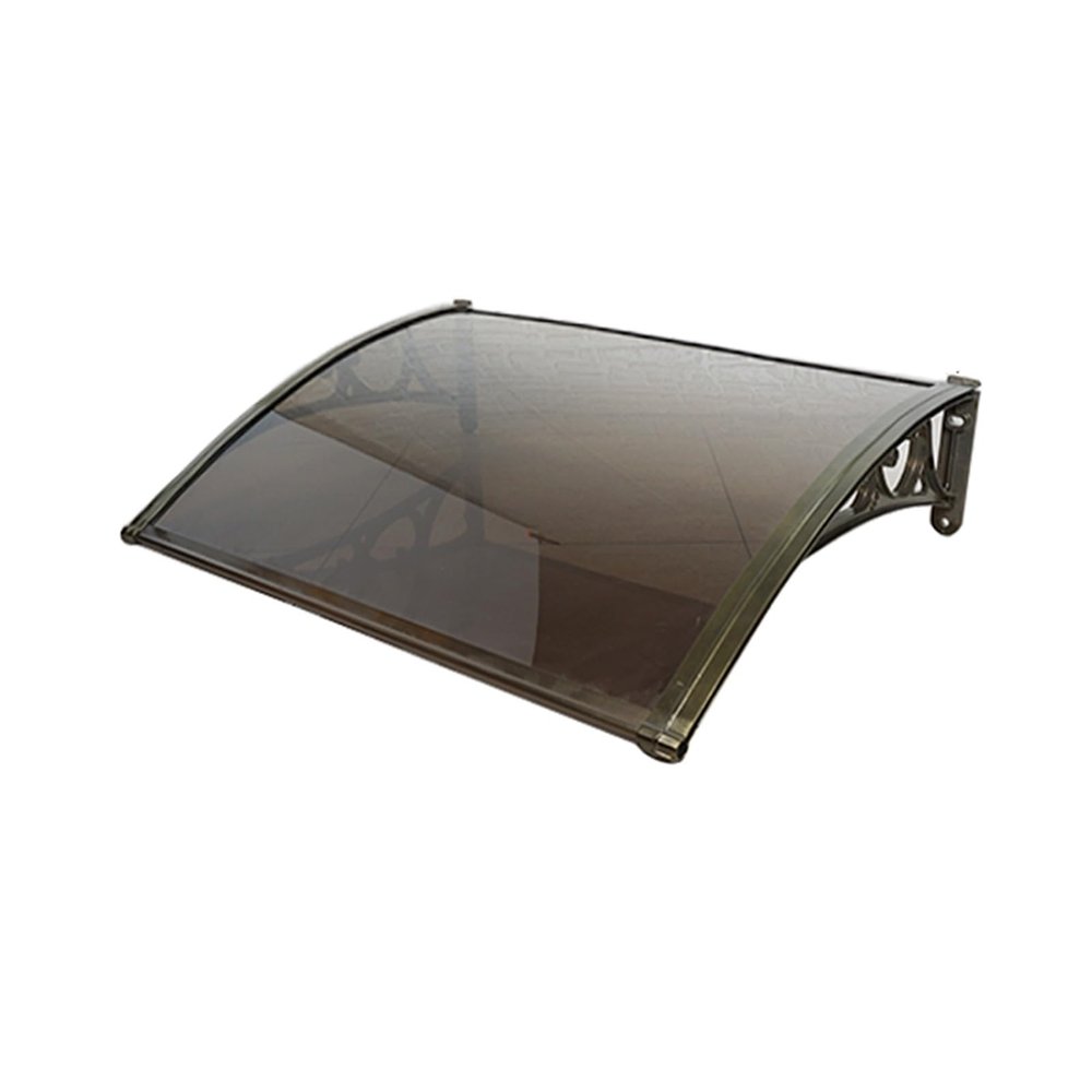Door and Window Awning, 40 x 60 cm, Brown Polycarbonate