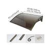 Door and Window Awning, 40 x 60 cm, Brown Polycarbonate view 4