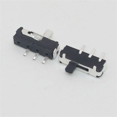 BIQSYVTM Mini Slide Switch, 10-Pack, 3-Pin, ON-OFF, 2 Positions, White