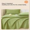 Warm Cashmere-Touch Fleece Bed Sheet Without Elastic, Plush Flannel, Gray, 160 x 230 cm view 3