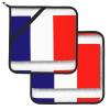 Wurton French Flag Pot Holders, 2-Piece Set, Dual Function, Kitchen and Trivets, 20.3 x 20.3 cm view 2