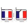 Wurton French Flag Pot Holders, 2-Piece Set, Dual Function, Kitchen and Trivets, 20.3 x 20.3 cm view 4