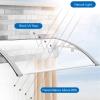 AZHANGYB Door Canopy, 80 x 230 cm Polycarbonate Awning view 3