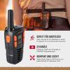 Cobra AM255 Lightweight Walkie-Talkies, 2-Pack, 5 km Range, 16 Channels, Rechargeable, Black view 3