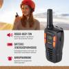 Cobra AM255 Lightweight Walkie-Talkies, 2-Pack, 5 km Range, 16 Channels, Rechargeable, Black view 4